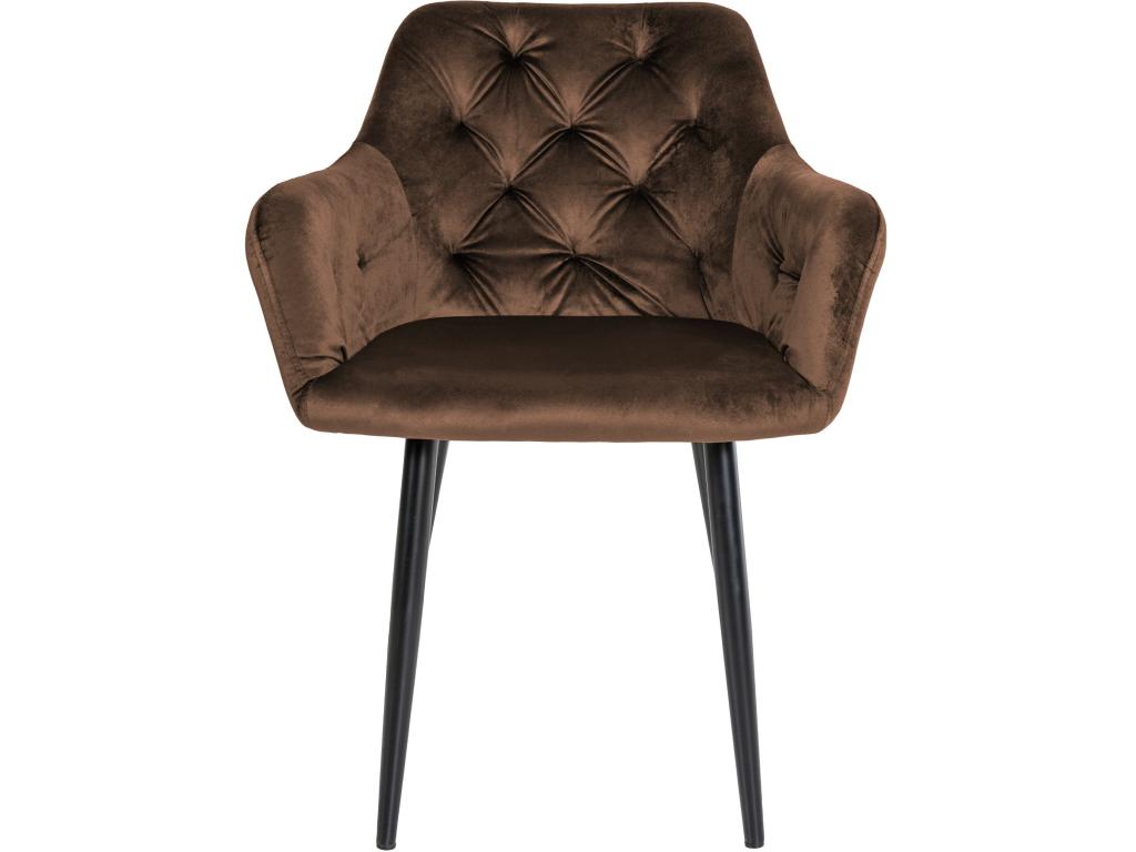 Brown Velvet Chair
