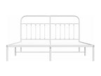 White Metal Bed Frame, 183 x 213 cm - dlz1766578881129