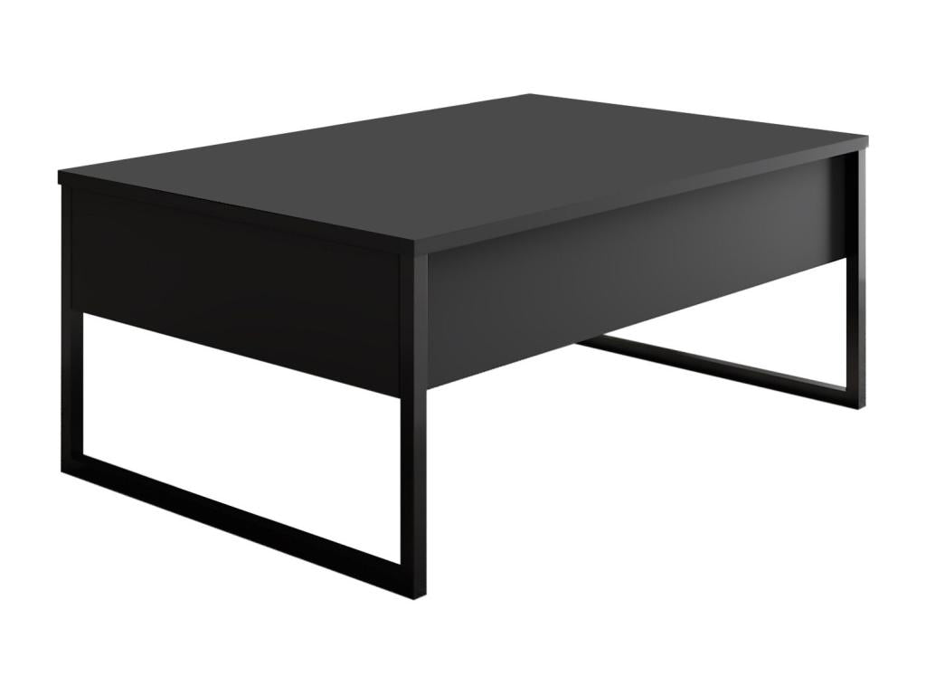 Anthracite Metal Coffee Table, 60 x 90 cm