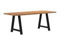 Brown Oak Wood Dining Table - dlz1766578936642