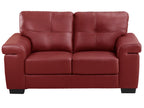 Red Leather Sofa