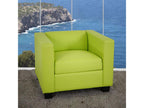 Green Leather Accent Chair