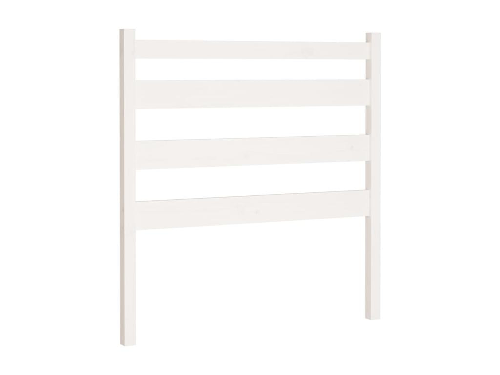 White Solid Wood Bed, 106 x 4 x 100 cm
