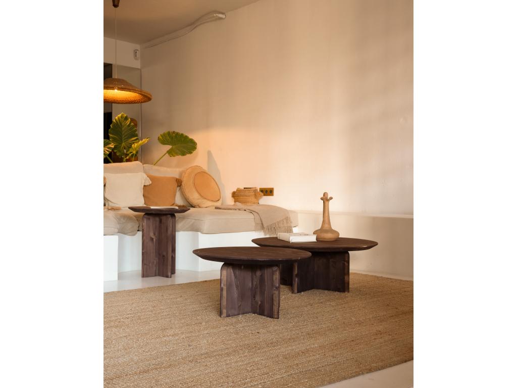 Brown Side Table, 50 x 45 cm