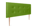 Green Faux Leather Bed, 150 x 115 cm