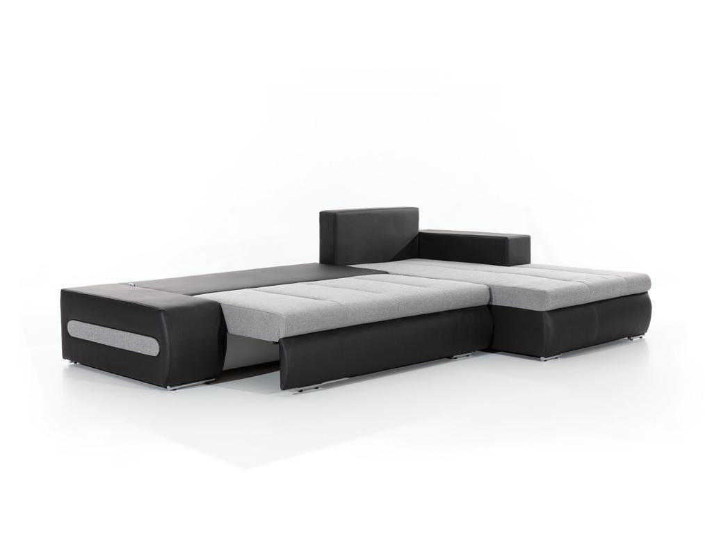 Black Leather Sofa Bed