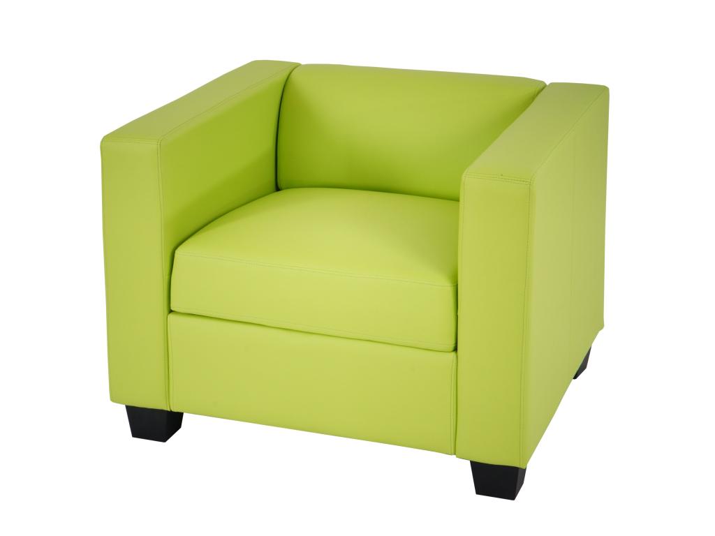 Green Leather Accent Chair