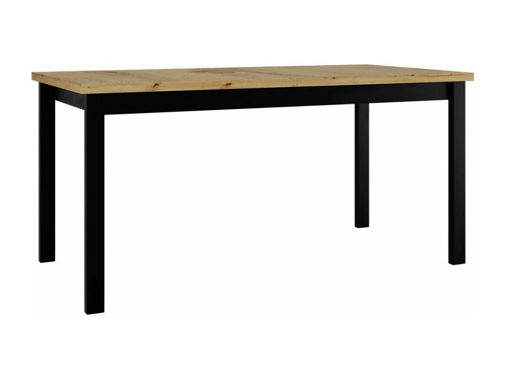 Brown Oak Wood Table, 78 x 90 x 160 cm