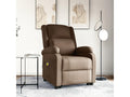 Brown Fabric Accent Chair