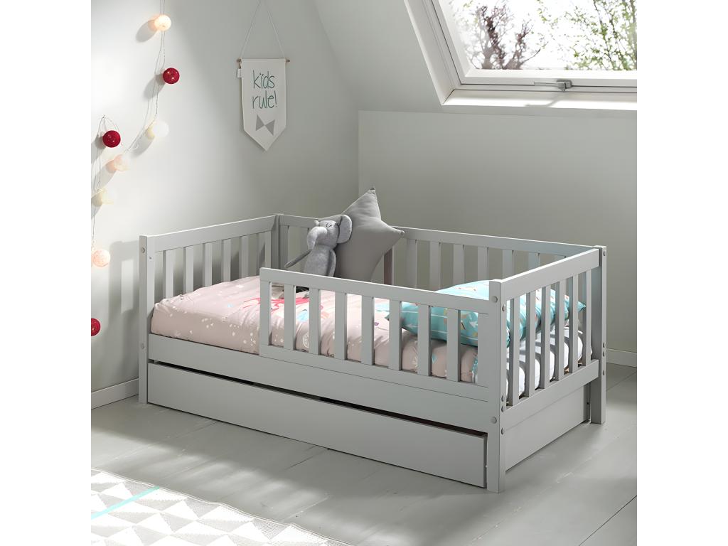 Gray Bed, 70 x 140 cm