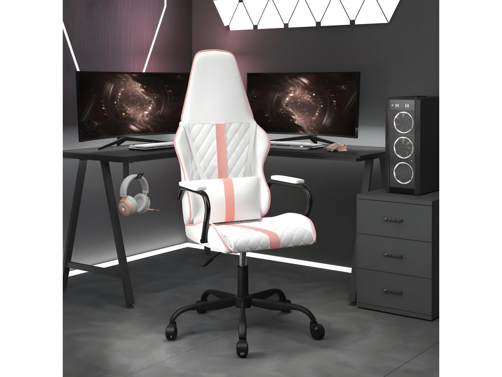 White Faux Leather Chair