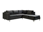 Gray Sofa, 236 x 212 x 81 cm