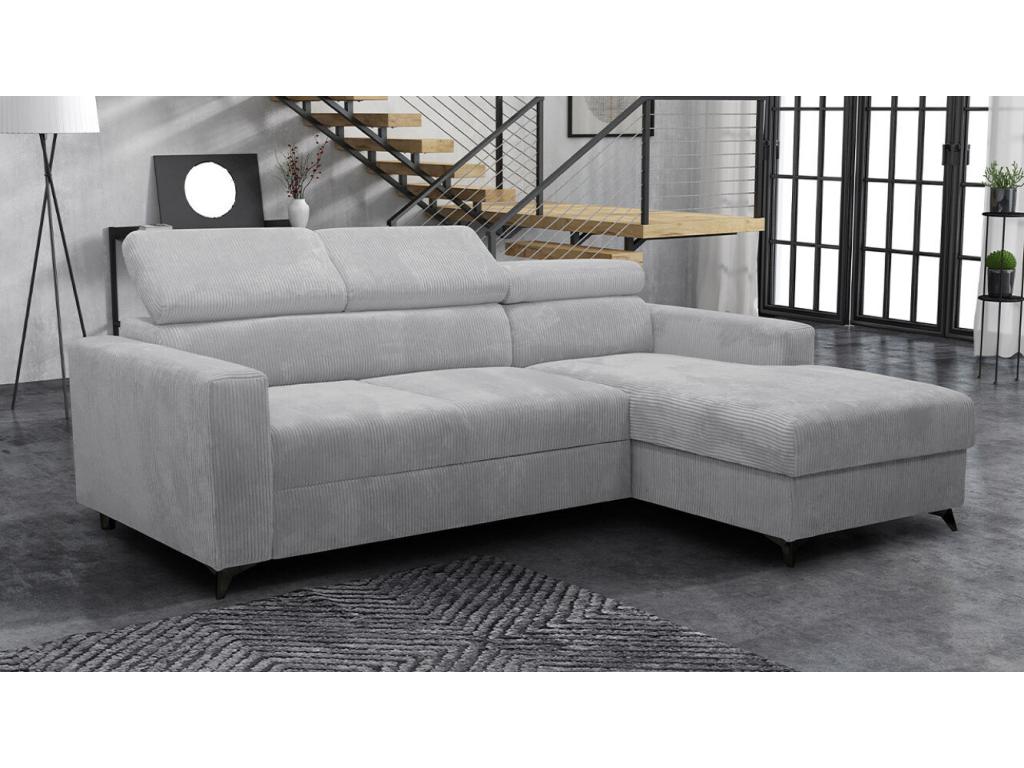 Gray Sofa, 236 x 172 x 82 cm